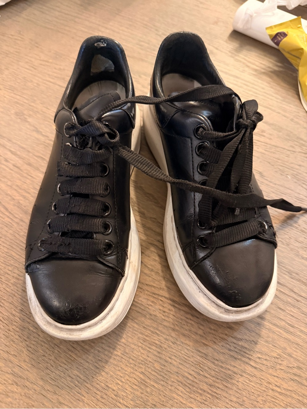 Black Alexander McQueens Size 7 - Well Loved